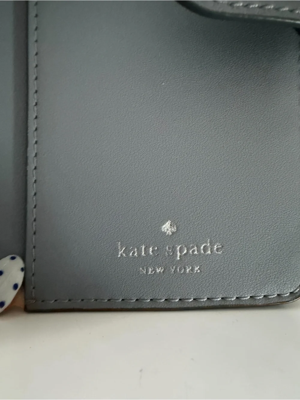Kate Spade New York Gray Quilted Zip Around Wallet